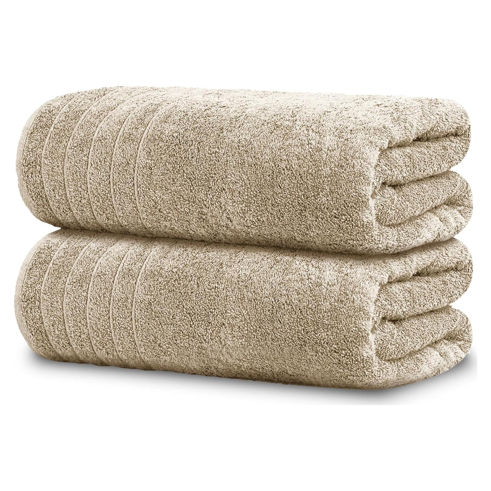 Paquete de 2 Toallas de Baño Extra Grande Tens TT 89x178 cm Algodón