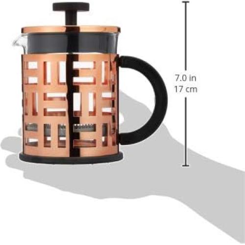 Cafetera Prensa Francesa Bodum Eileen 4 Tazas Cobre 0.5L
