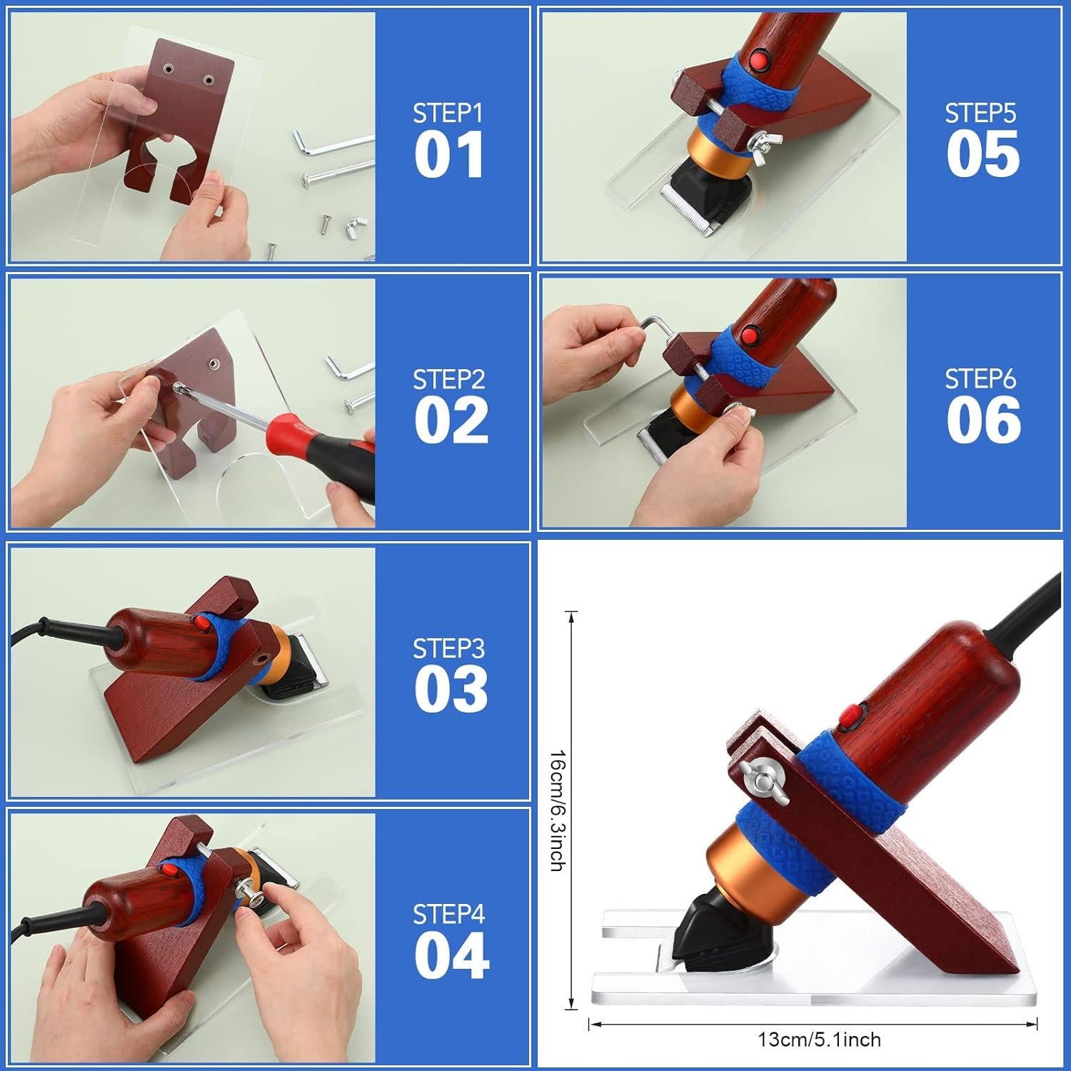 Recortadora de Alfombra Eléctrica Landhoow 200W Ajustable
