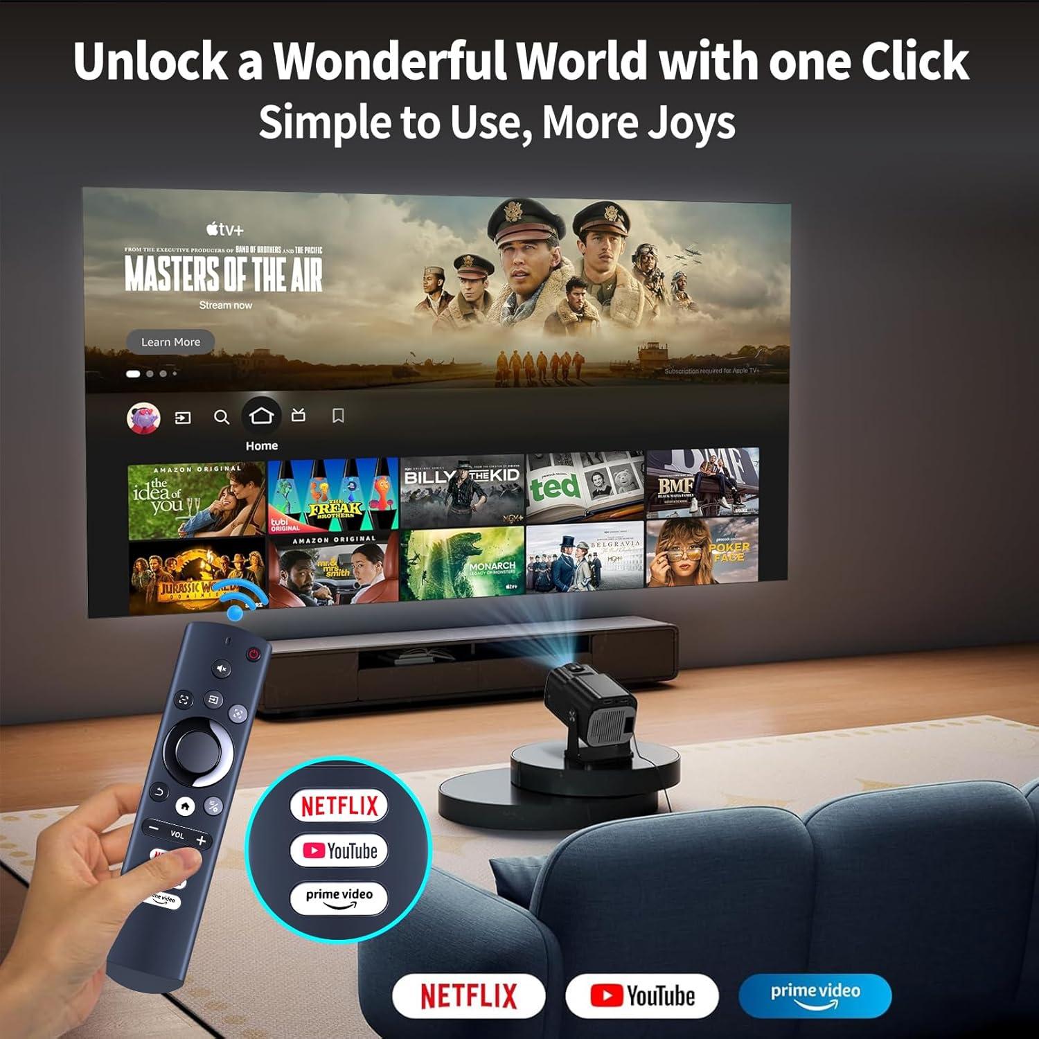 Control Remoto RETROSUN para Proyector AURZEN Boom 3 y goodee