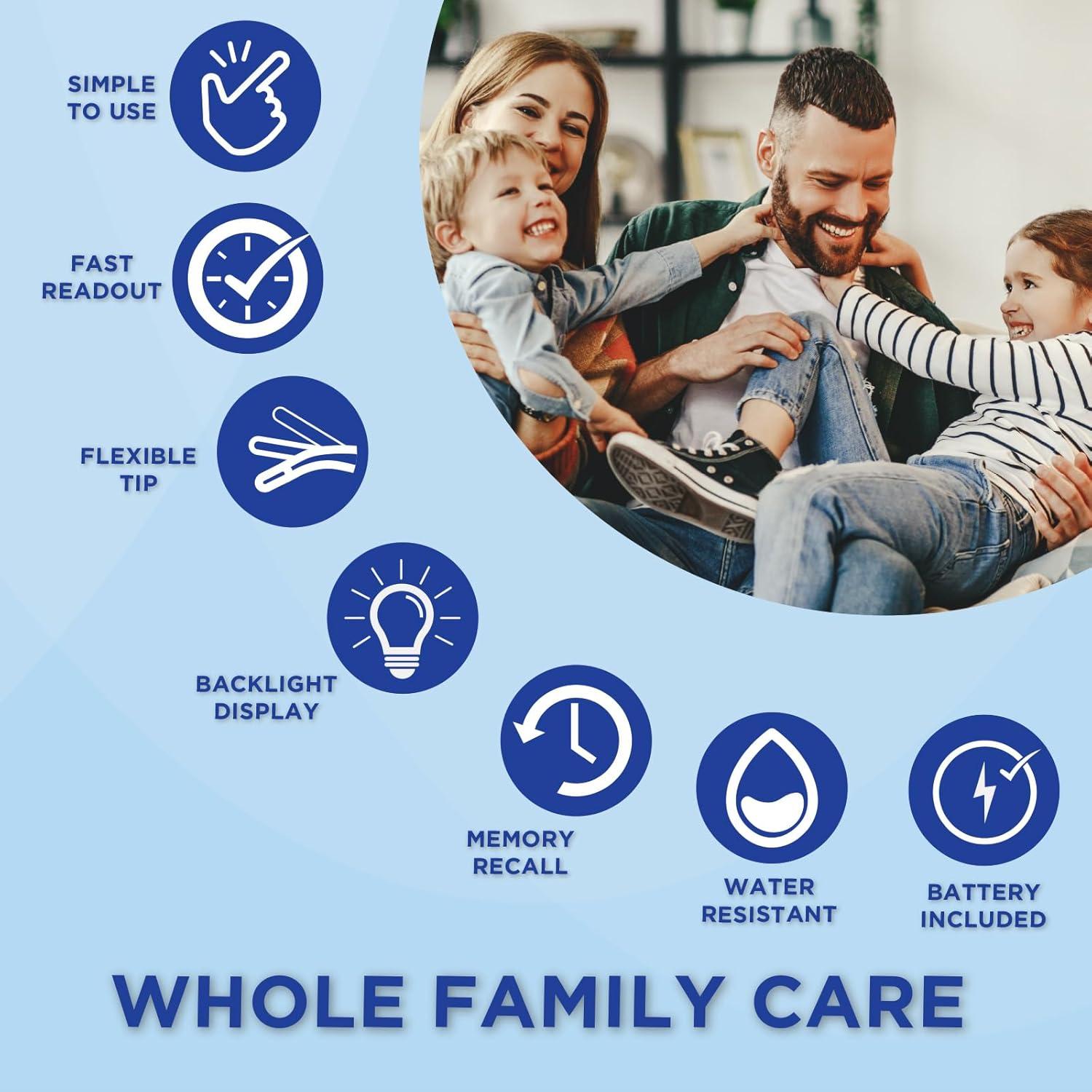 Termómetro Digital Healthwise 8 Segundos Pantalla Jumbo