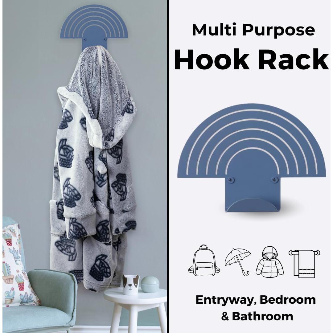 Gancho de Pared Arcoíris Artiletto Azul - Alta Resistencia 3 Ganchos