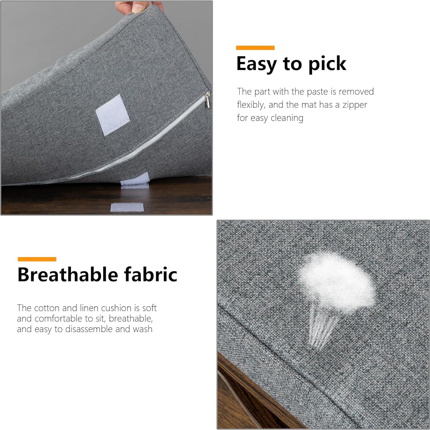 Banco para zapatos WelFurGeer con 2 cajones, marrón y gris