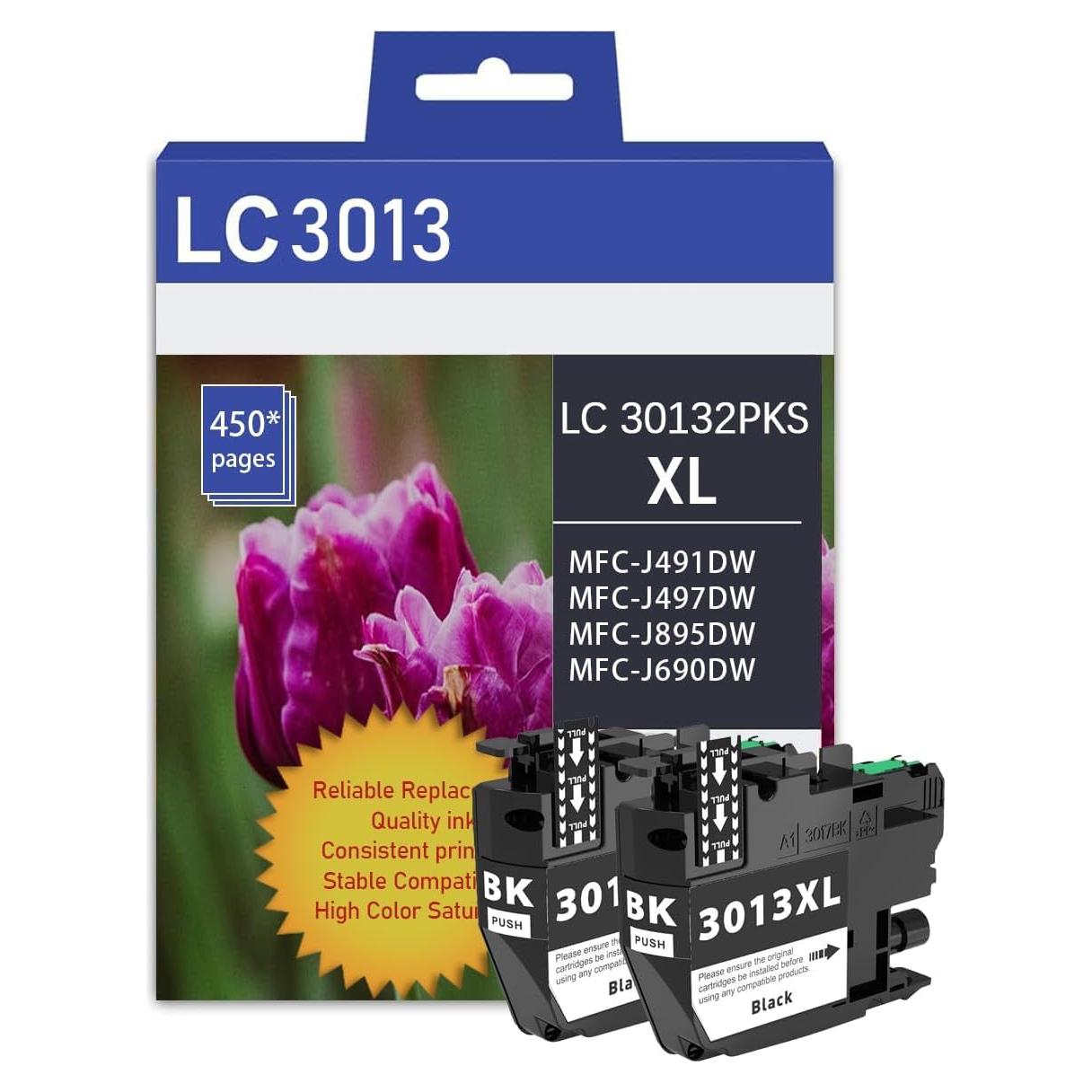 Cartucho de Tinta LC3013BK XL Negro Compatible Brother