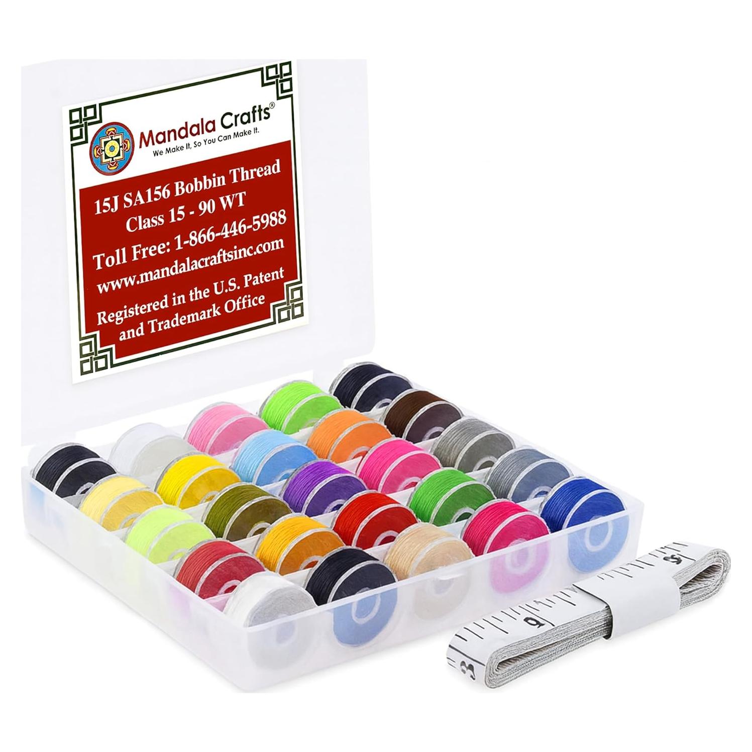 25 Bobinas Preenrolladas Mandala Crafts Clase 15J Color Asortido