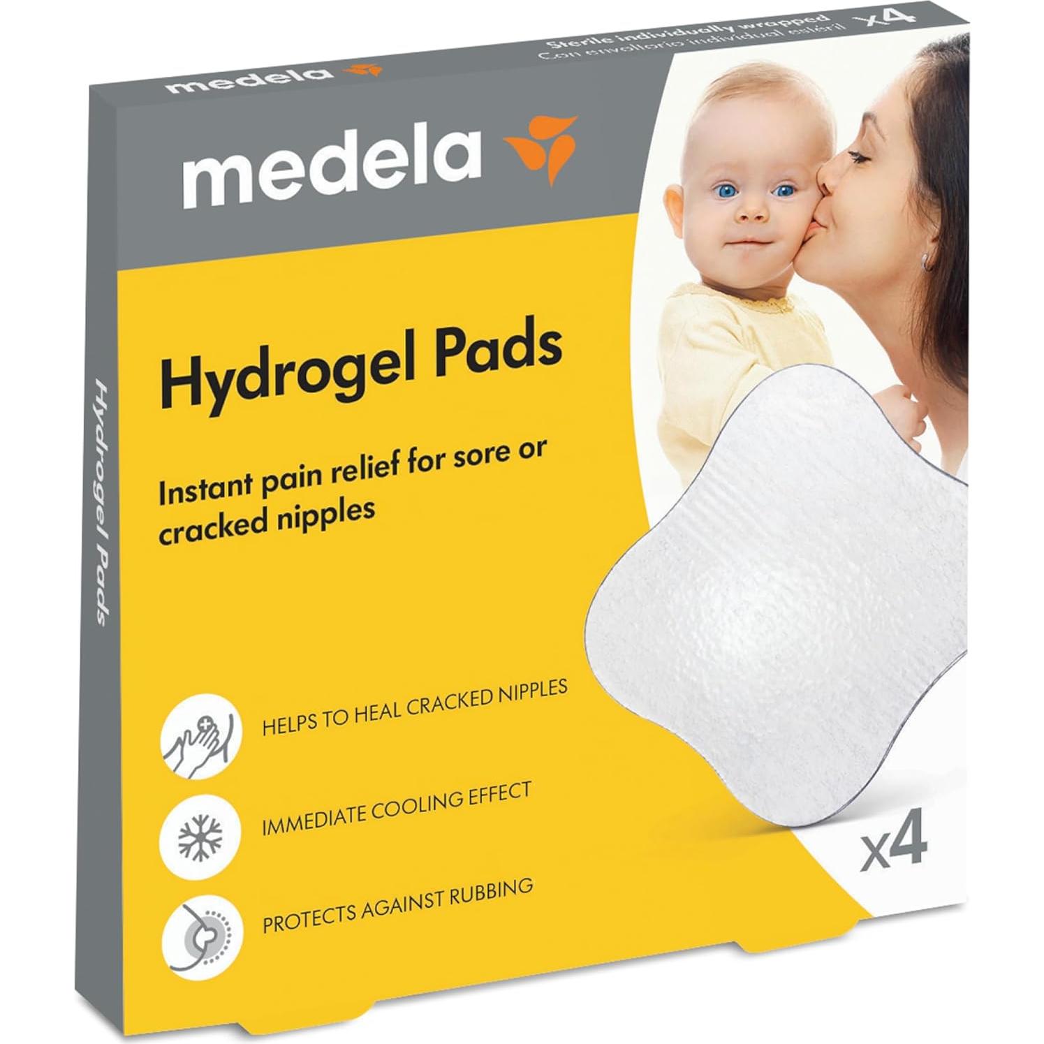 Medela Hydrogel Pads y Protector de Pezones, Set 3 Piezas