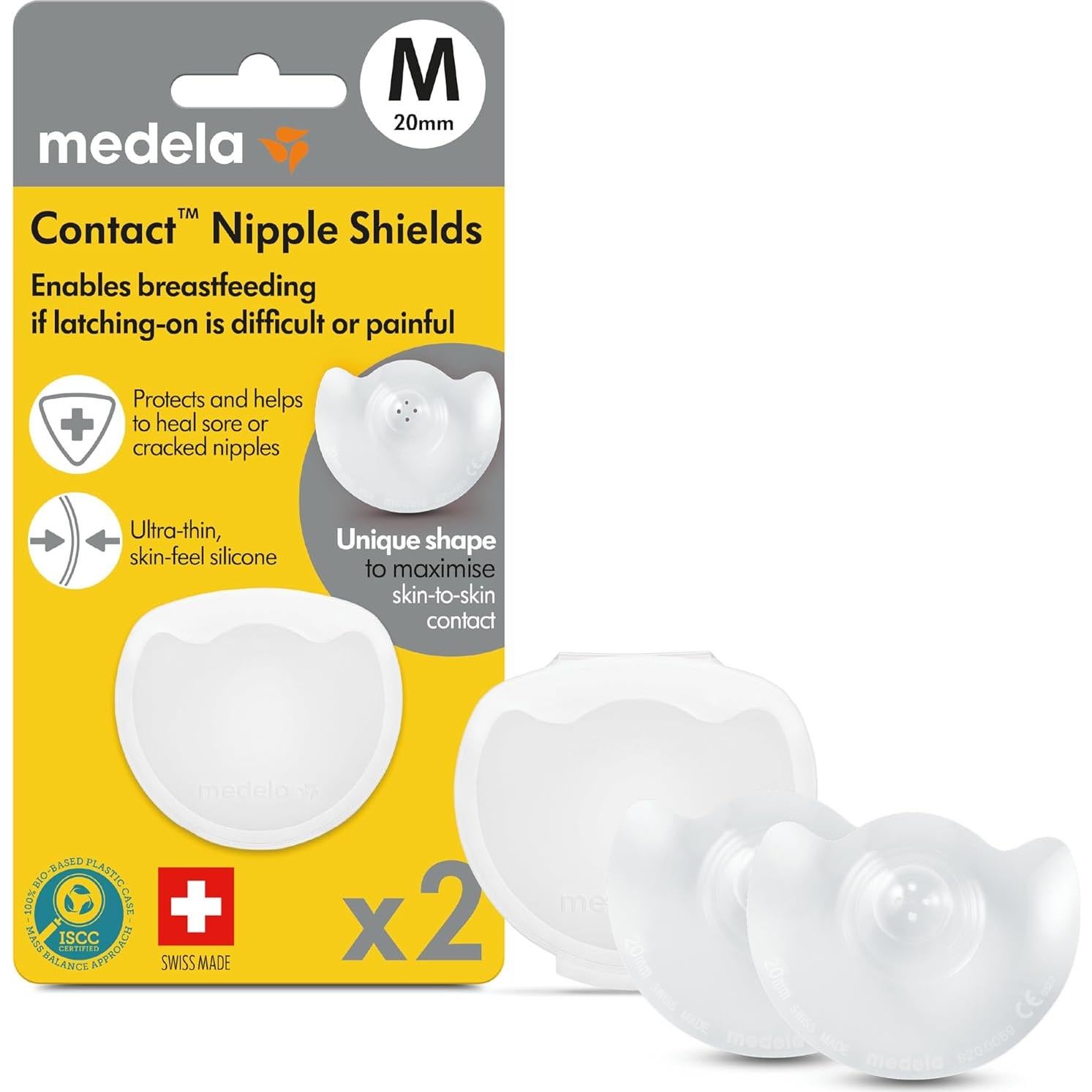 Medela Hydrogel Pads y Protector de Pezones, Set 3 Piezas