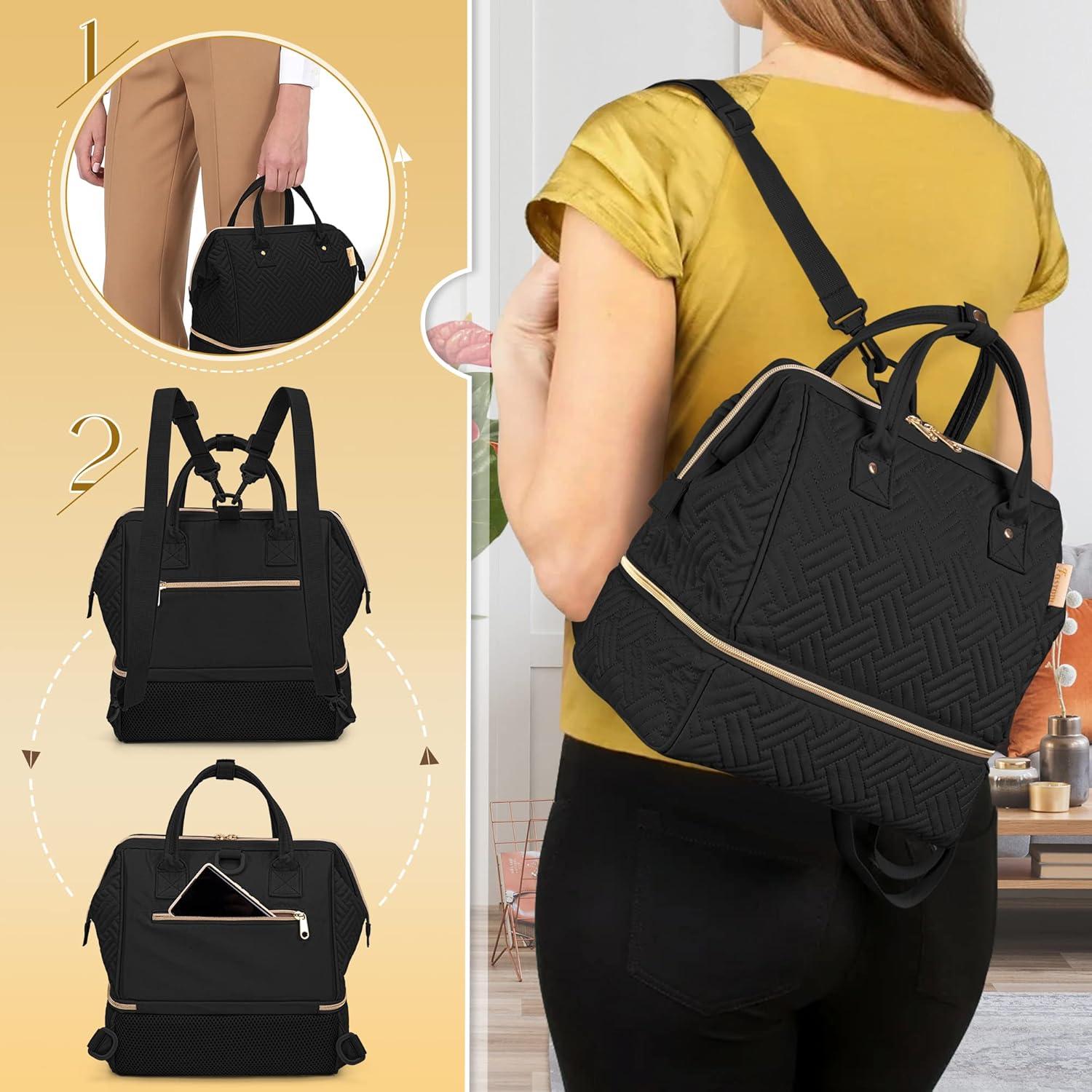 Mochila Fasrom para Extractor de Leche con Nevera Negra