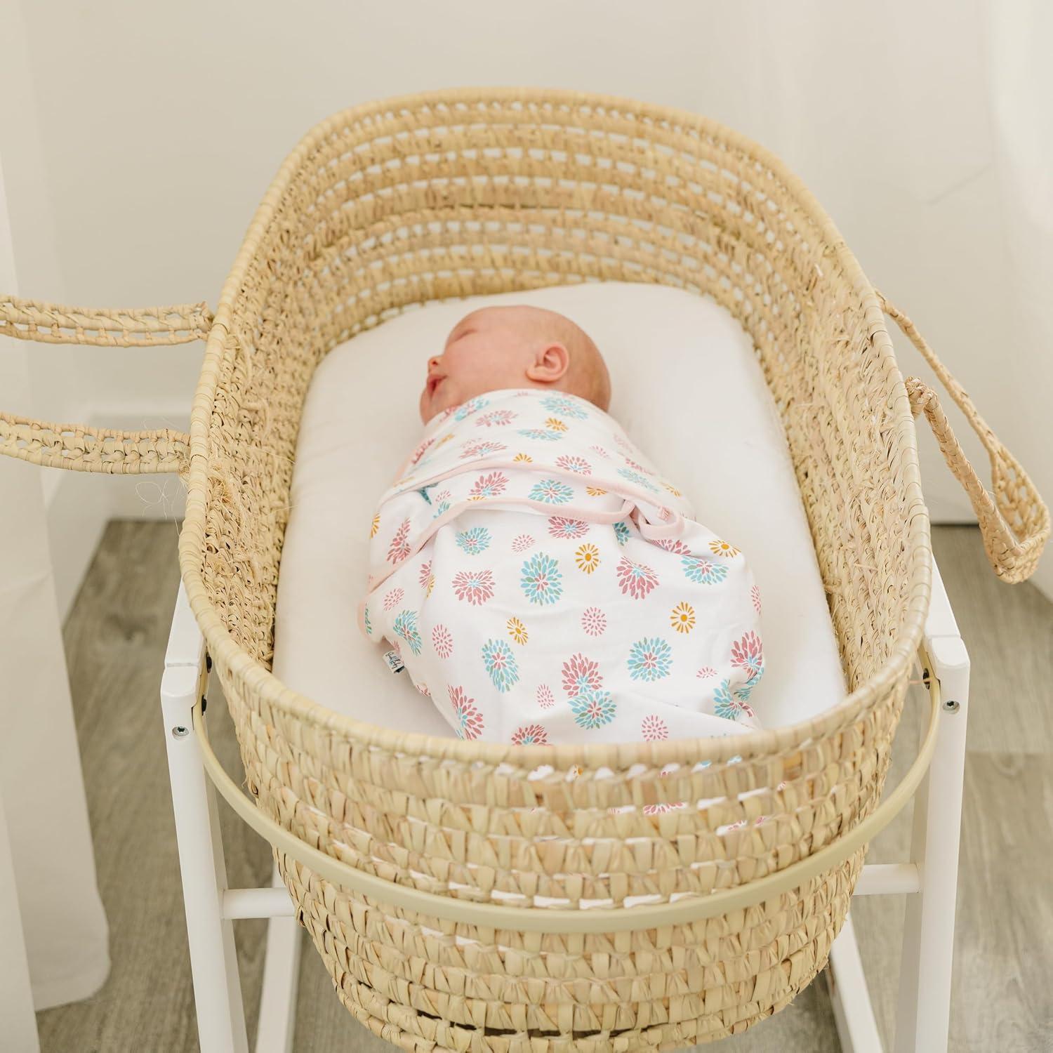 Envoltura de Algodón Ouch Baby 0-3 Meses Floral - Paquete de 3