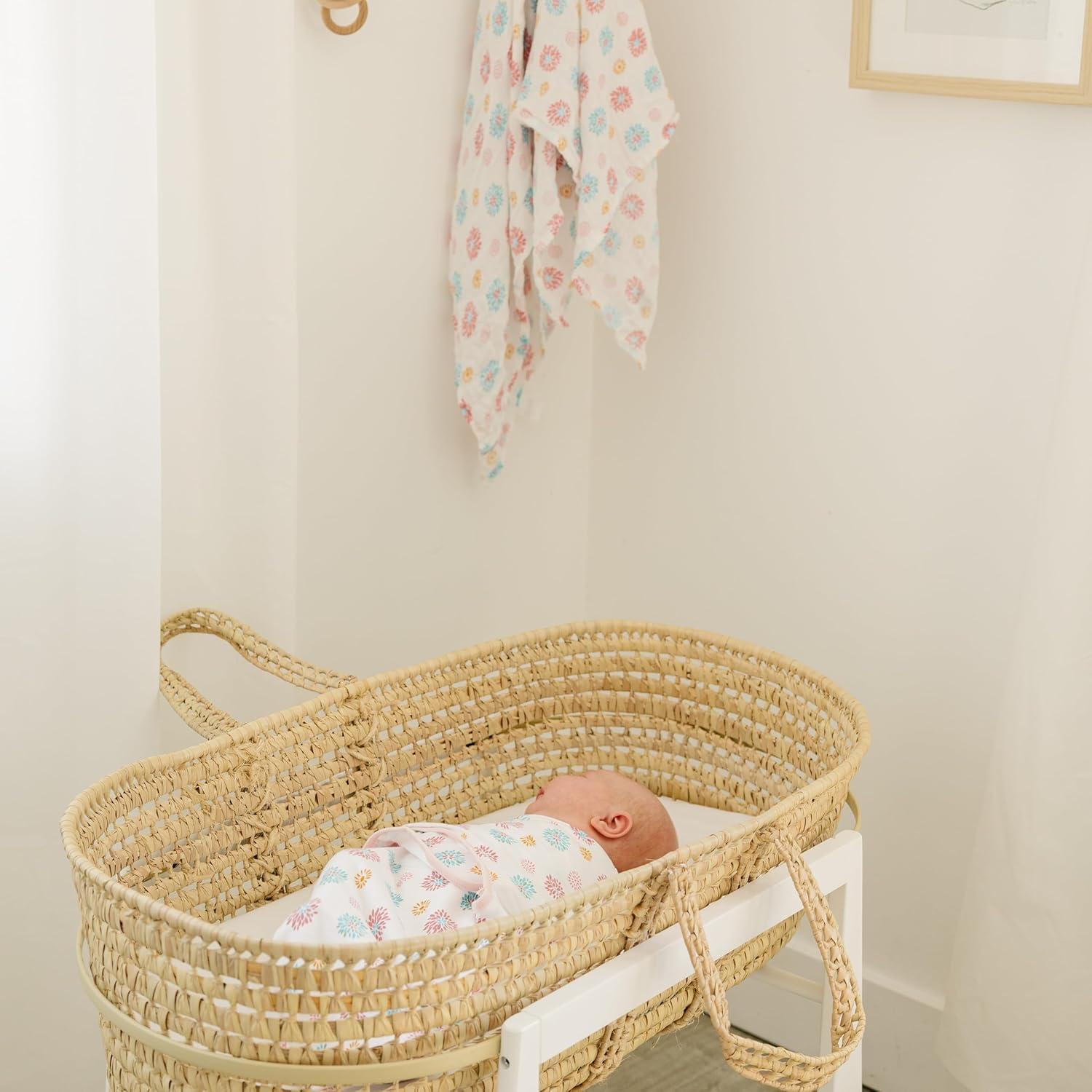 Envoltura de Algodón Ouch Baby 0-3 Meses Floral - Paquete de 3