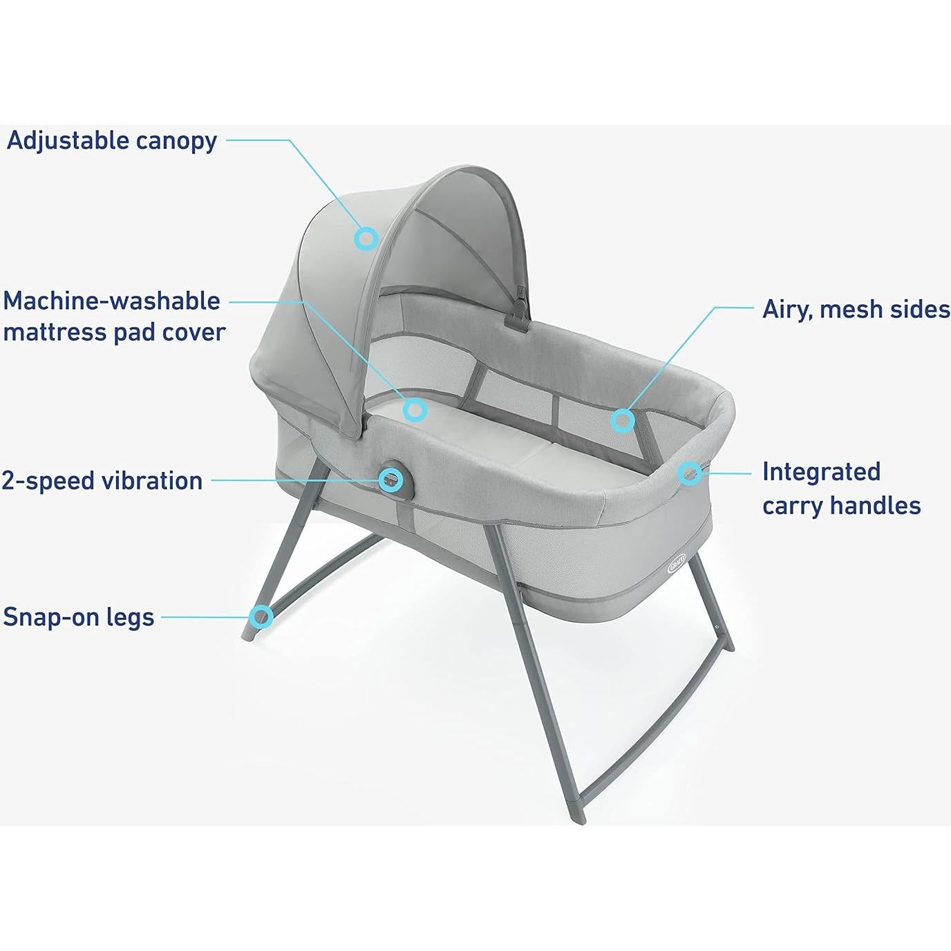Cuna Portátil Graco DreamMore 2-en-1 Jaiden
