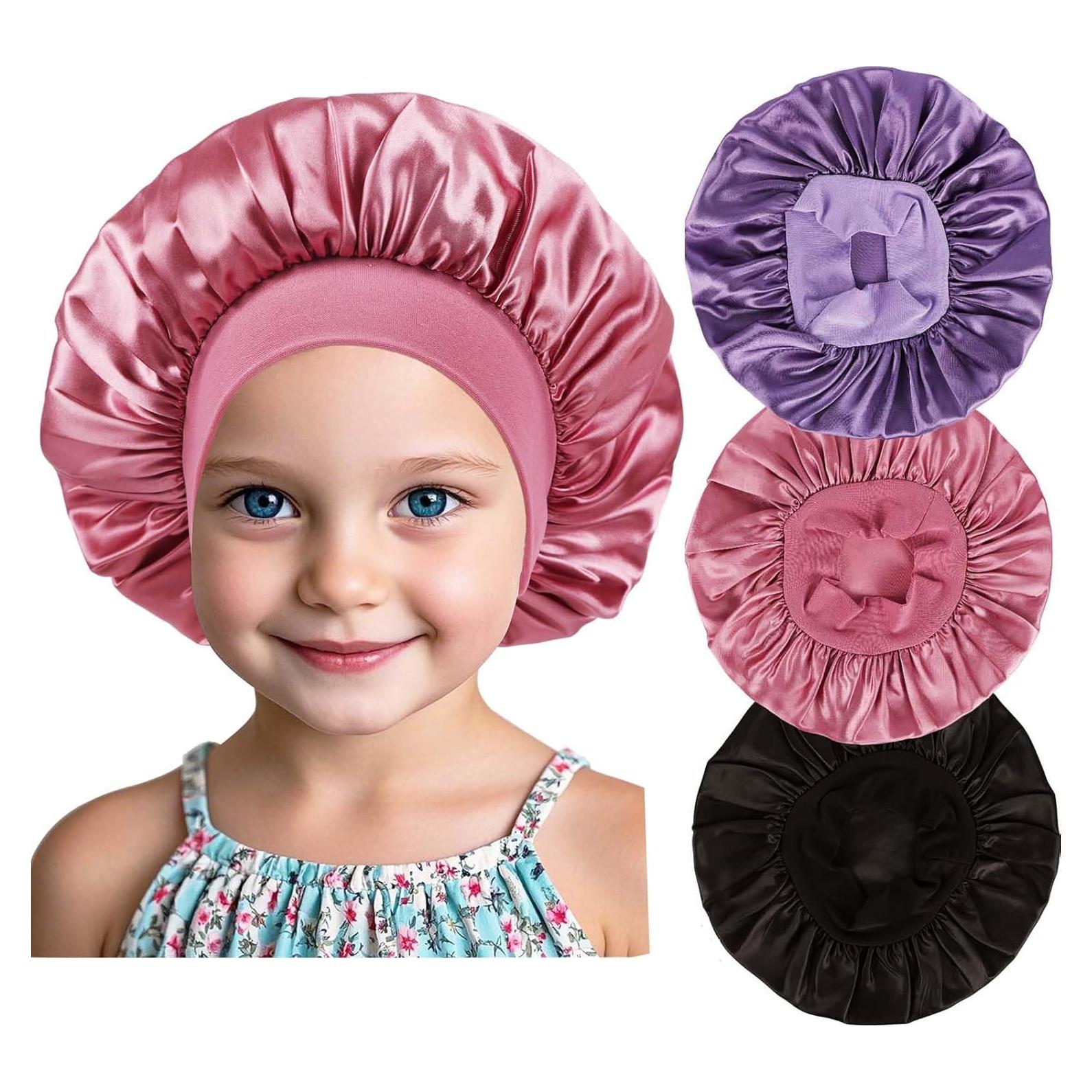 3 Gorras de Seda para Niños LBYLUS - Sueño y Comodidad