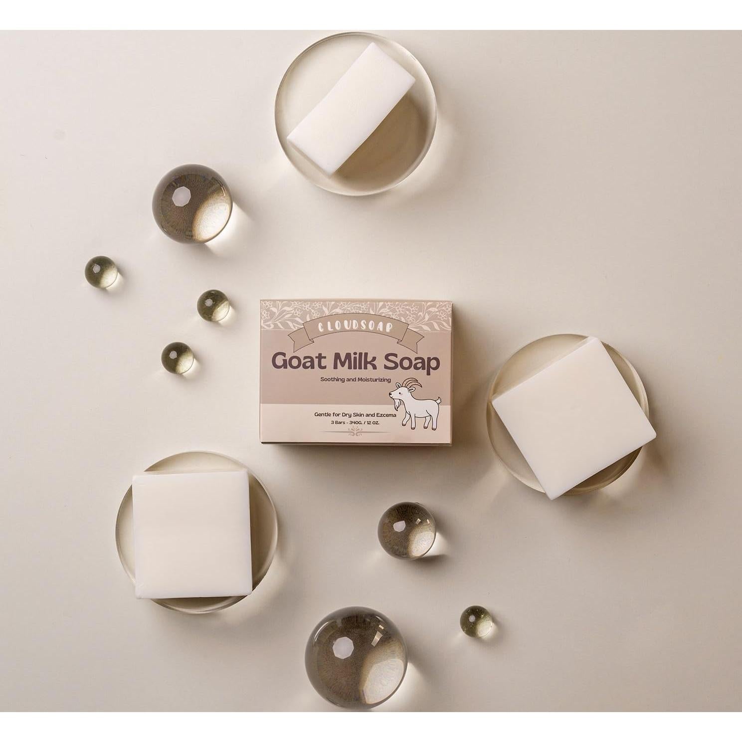 Jabón Natural de Leche de Cabra Cloudsoap - Hidratante 3x113g