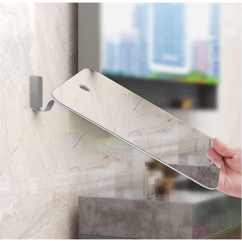 Espejo de Ducha Mpowtech Irrompible 16.99x13 cm Sin Vaho