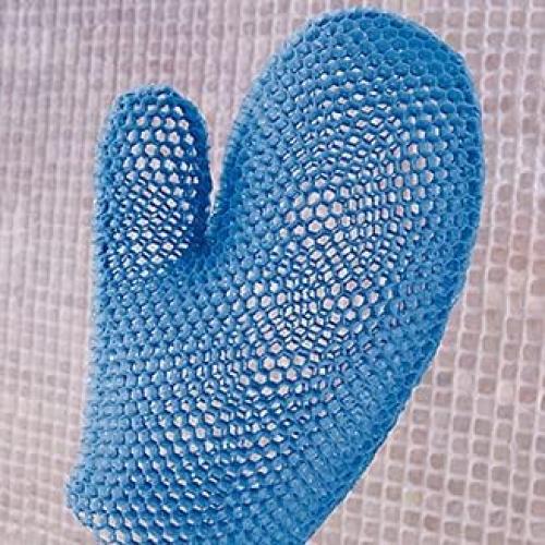 Mitón de Baño Exfoliante Supracor Spa Azul 24.77x16.51cm