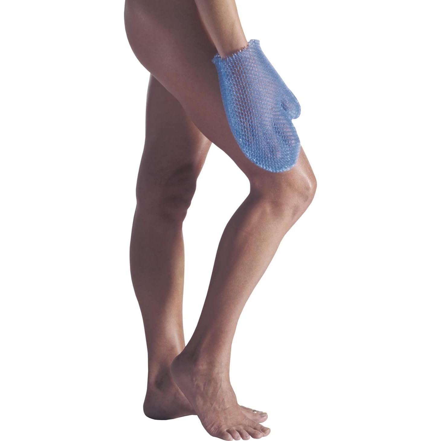 Mitón de Baño Exfoliante Supracor Spa Azul 24.77x16.51cm