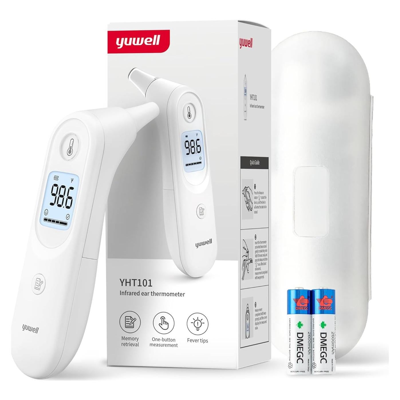 Termómetro Digital de Oído Yuwell YHT101 para Adultos y Niños