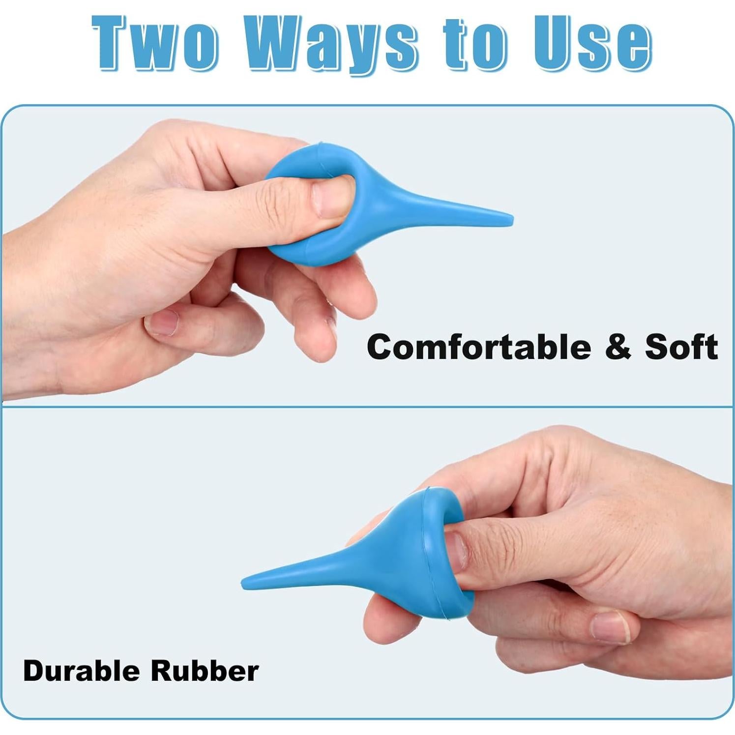 Jeringas de Bulbo Manual Nuanchu 30 ml para Oídos - 6 Paquetes