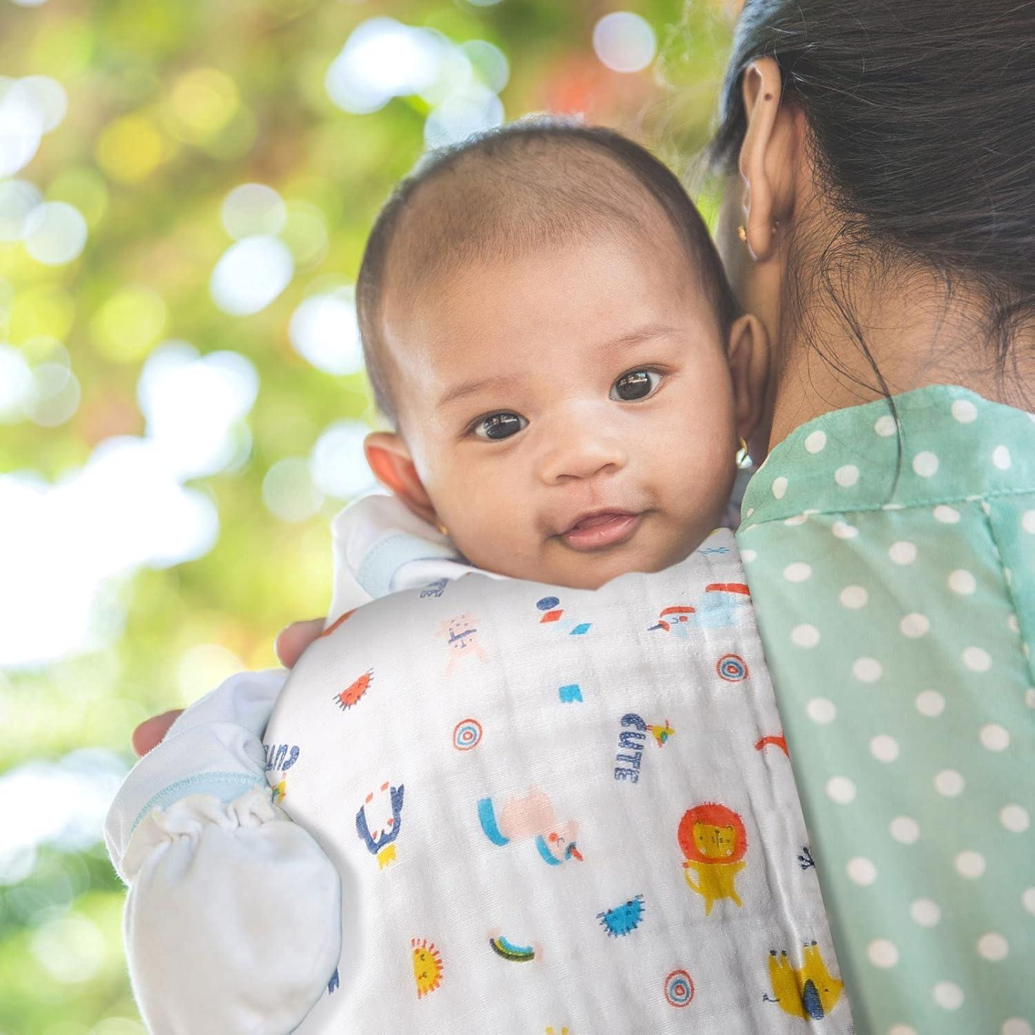 Paquete de 10 Pañales de Muselina Tatuo 50x25 cm Animales