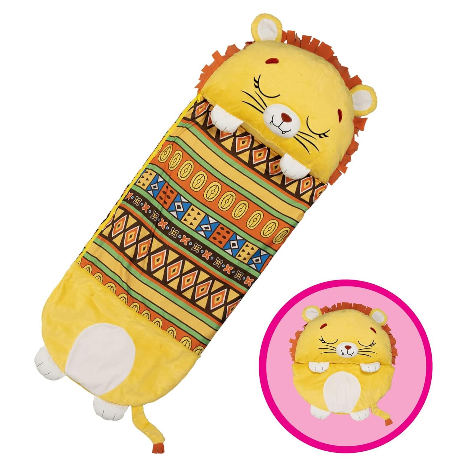 Almohada y Saco de Sueño Happy Nappers León Mediano 137 cm