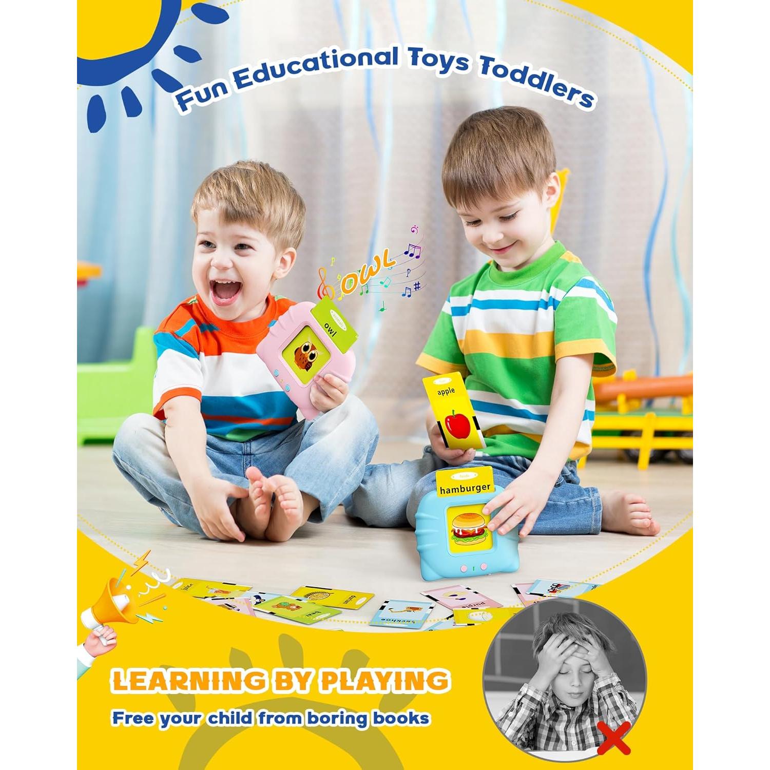 Tarjetas de Flash que Hablan Bravokids 224 Palabras 1-6 Años