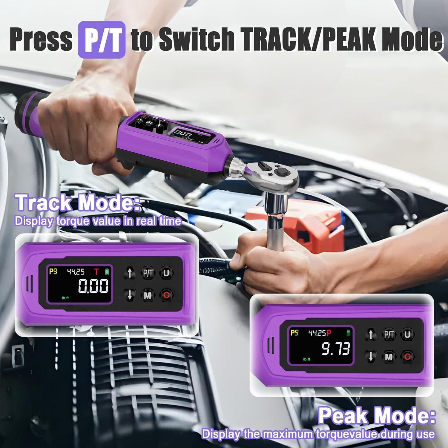 Llave de Torque Digital ANPUDS 3/8" 0.9-60 Nm Precisión ±1%