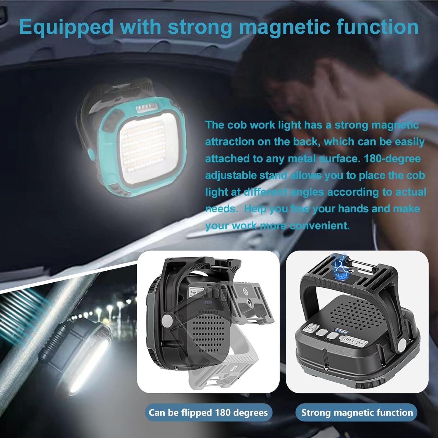 Luz de Trabajo LED Recargable DXSAWA 2500LM IP65 Plegable