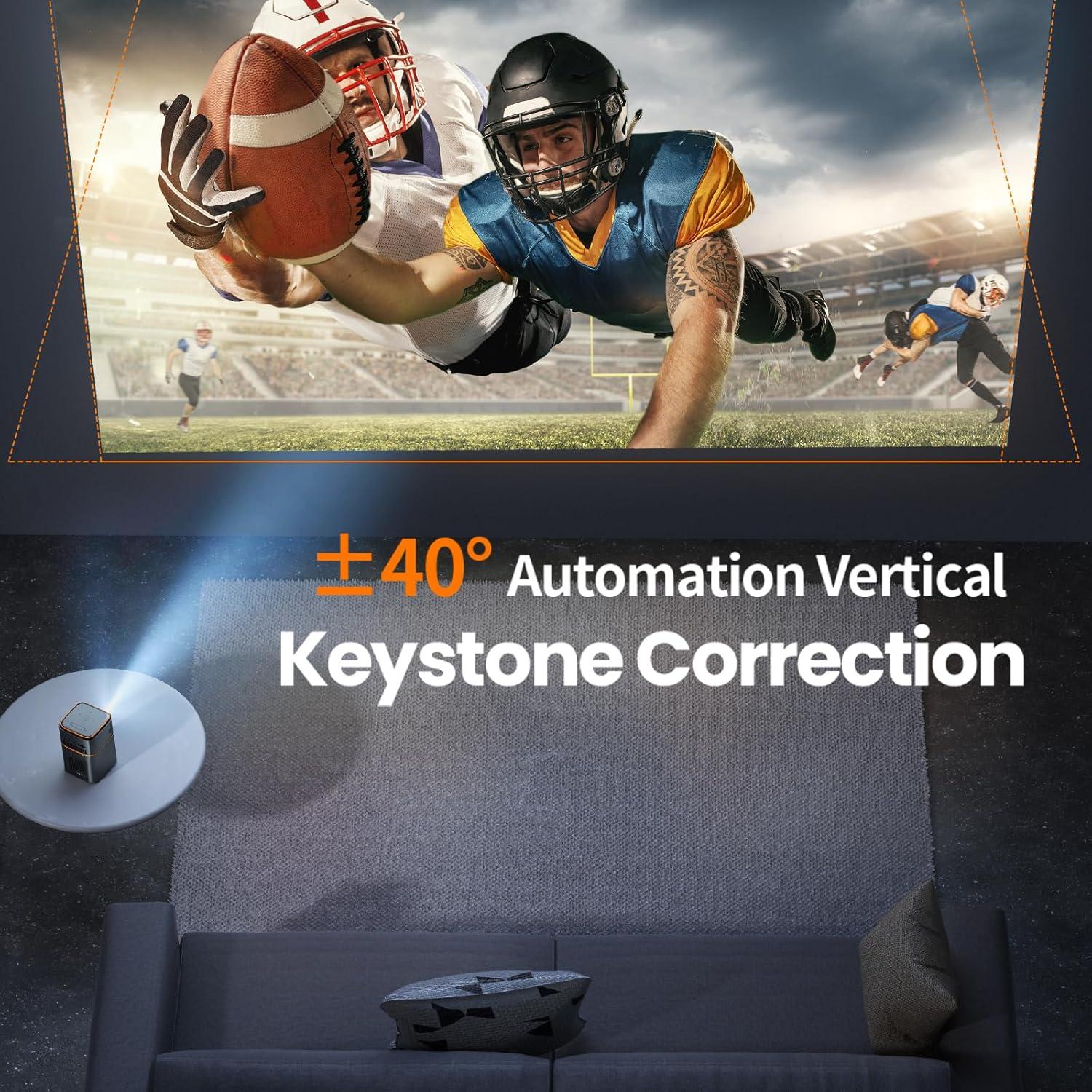 Proyector Mini FATORK DLP 1080P Portátil con WiFi y Batería