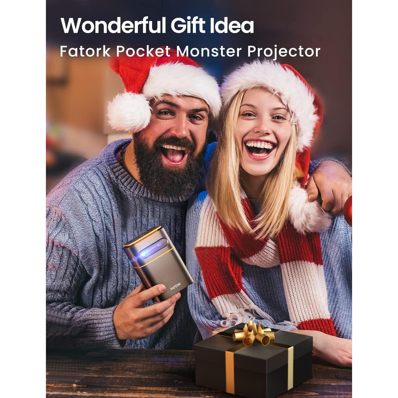 Proyector Mini FATORK DLP 1080P Portátil con WiFi y Batería