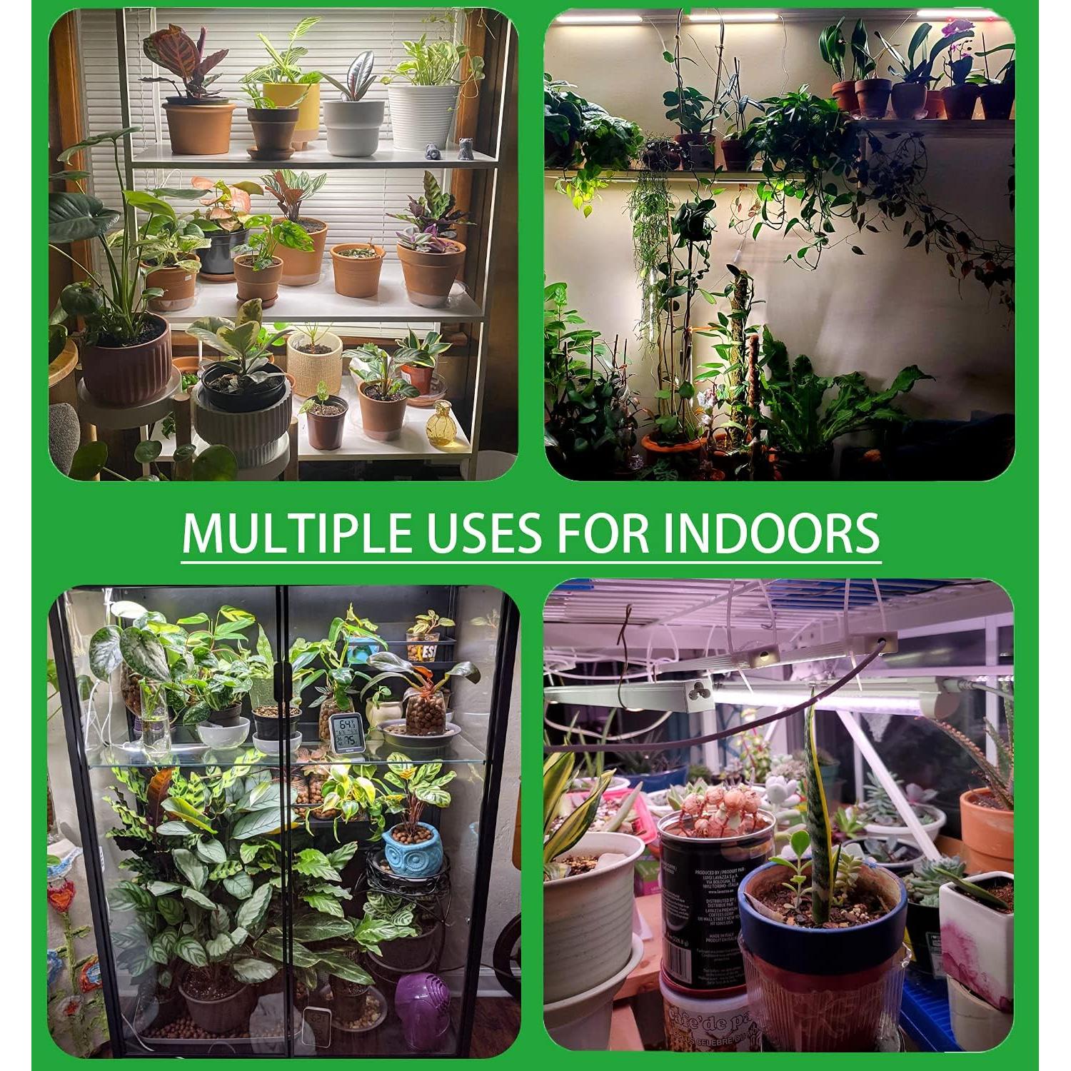 Luces de Crecimiento LED Carzos 33.5cm Espectro Completo 2 Tiras