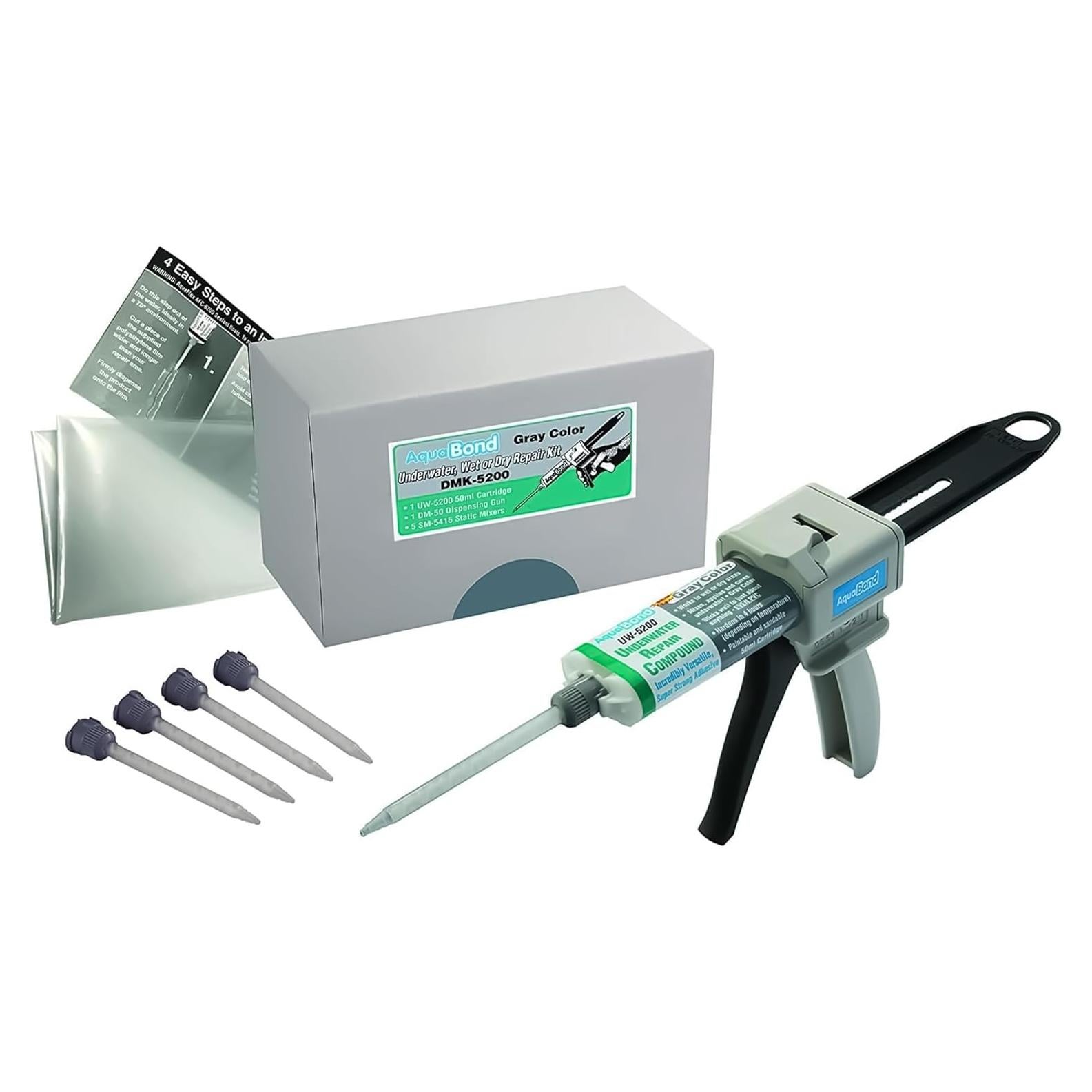 Kit de Reparación Subacuática AQUABOND 50ml - Epoxi Impermeable