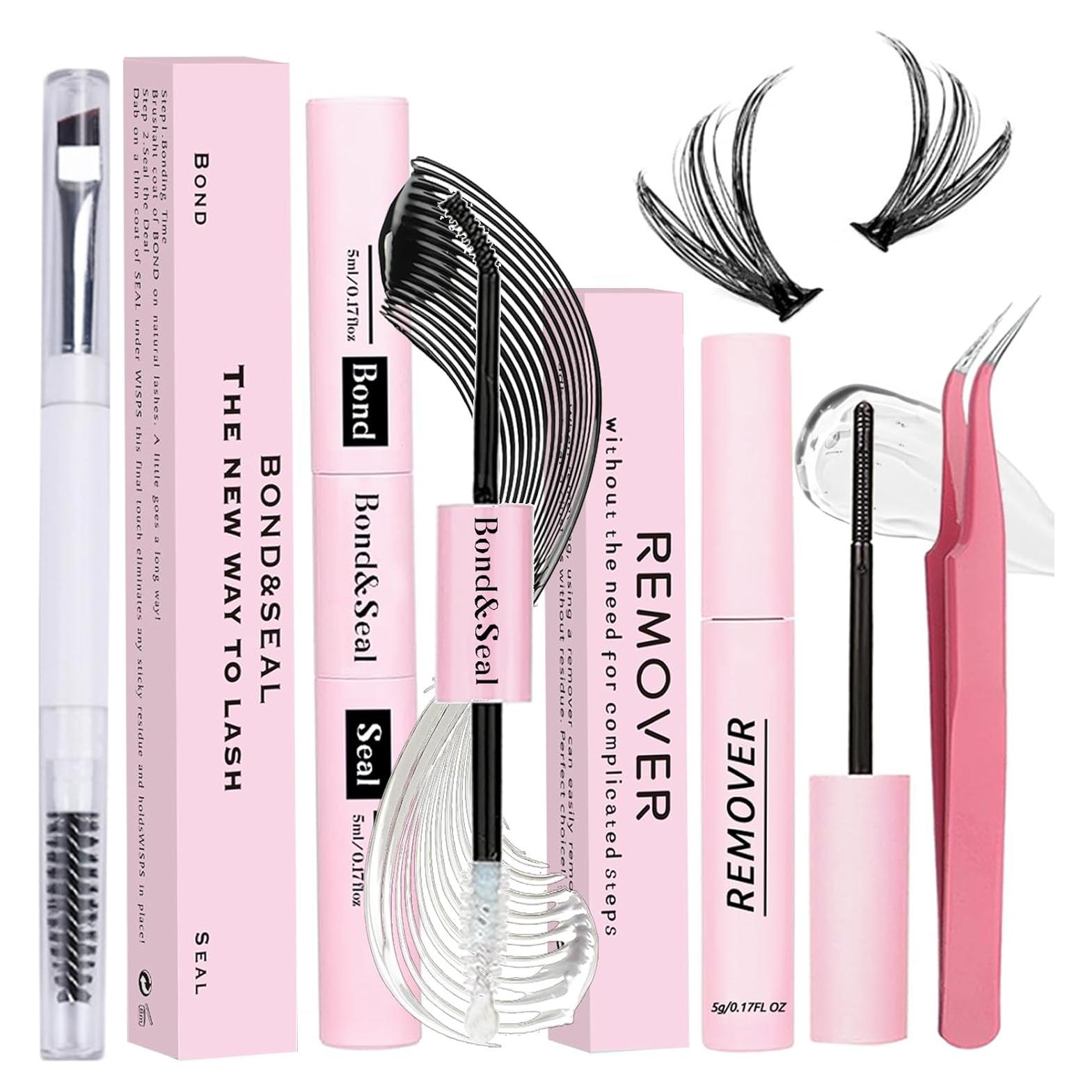 Kit de Adhesivo y Sellador de Pestañas Qiveaory 4 Pcs DIY