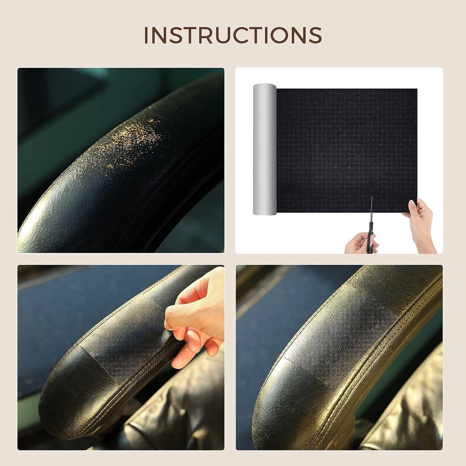 Cinta de Parche de Reparación de Cuero Lucaidian 40x200 cm Burdeos