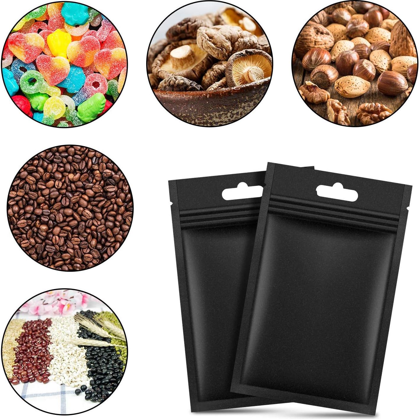 200 Bolsas de Cierre Aluminio Hestya 8x13 cm para Alimentos