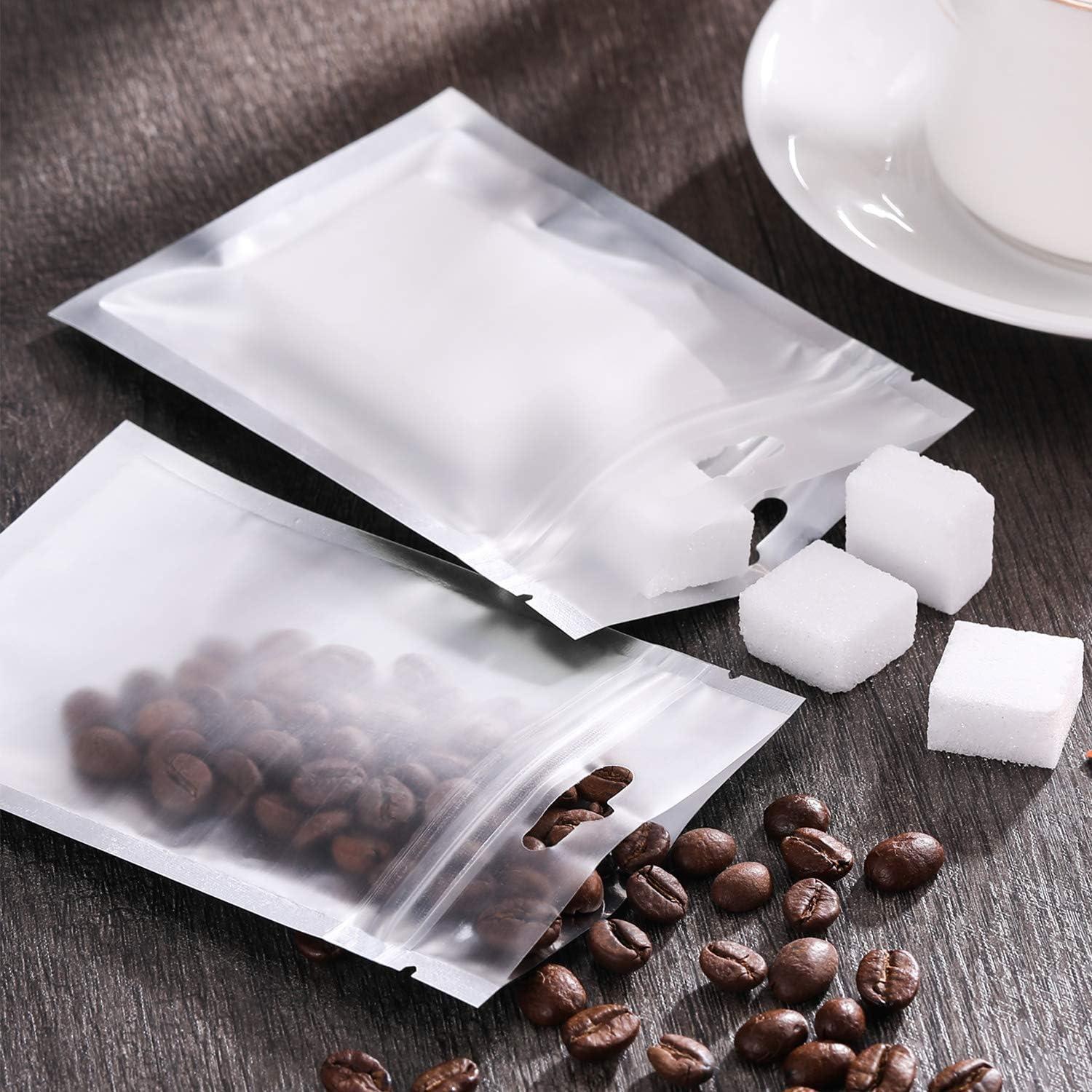 200 Bolsas de Cierre Aluminio Hestya 8x13 cm para Alimentos