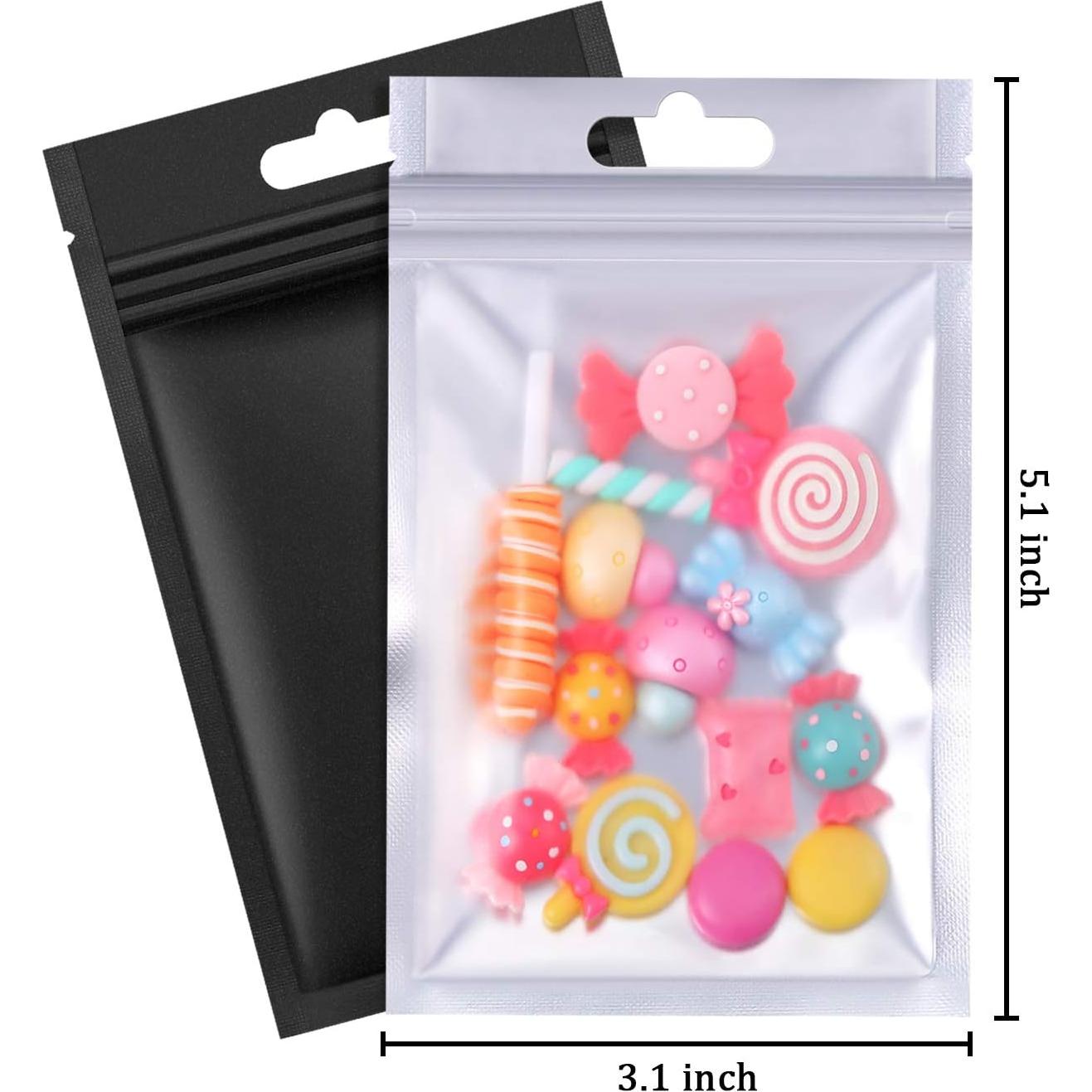 200 Bolsas de Cierre Aluminio Hestya 8x13 cm para Alimentos