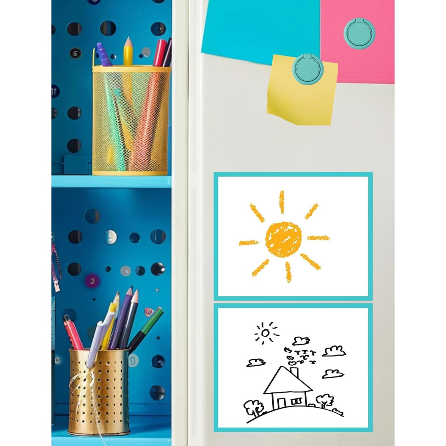 Kit Espejo Magnético para Casillero Mymazn 5 Piezas Azul