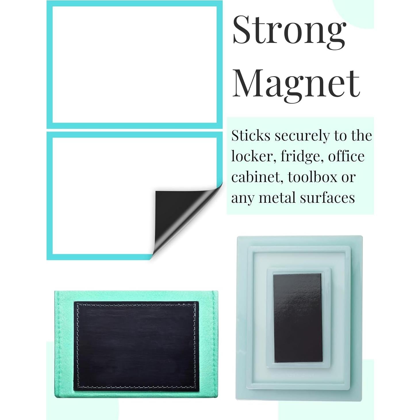 Kit Espejo Magnético para Casillero Mymazn 5 Piezas Azul