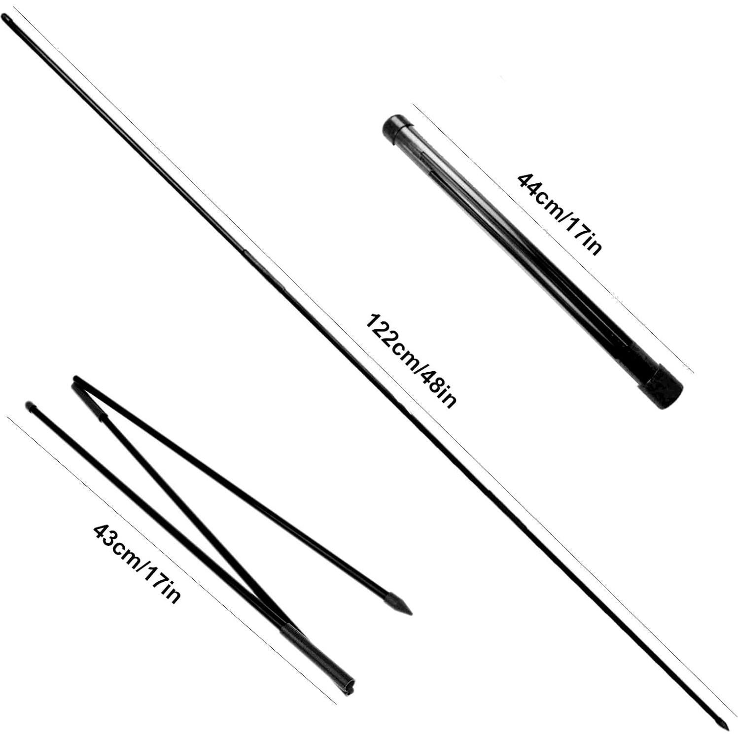 Palos de Alineación de Golf Eshan 2 Pcs Plegables 122cm