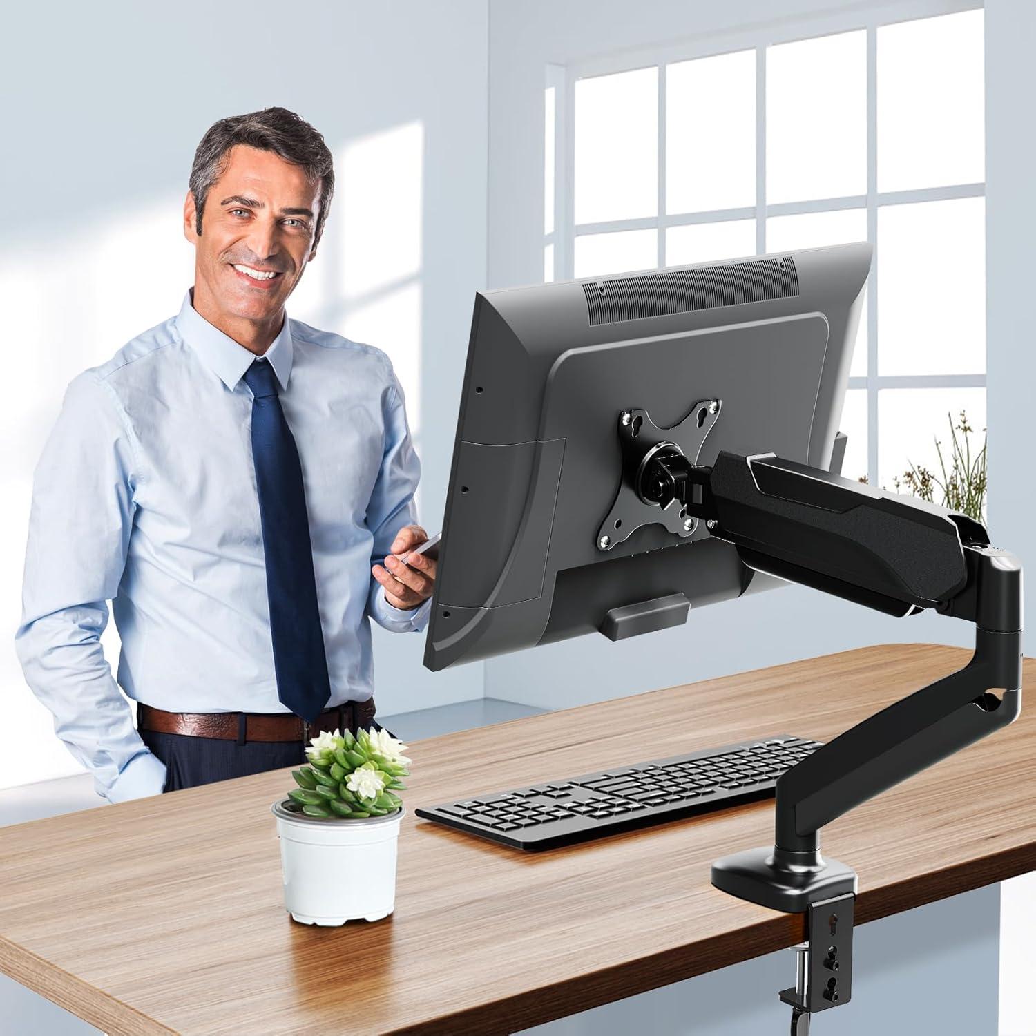 Soporte de Monitor MOUNTUP MU0004A Ajustable 17-30" Negro