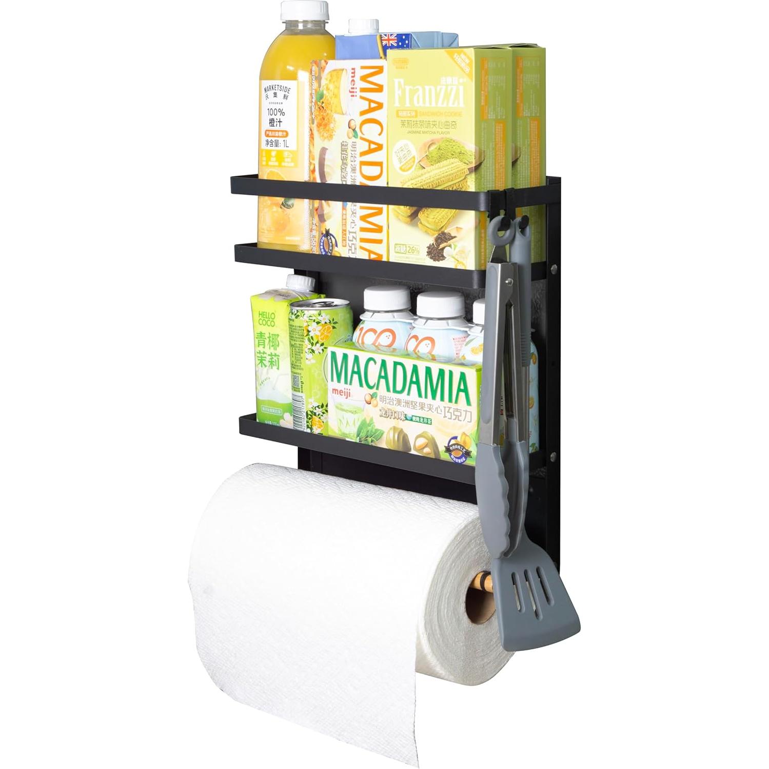 Organizador Magnético de Cocina Mukkuri Negro Plegable 4.54 kg