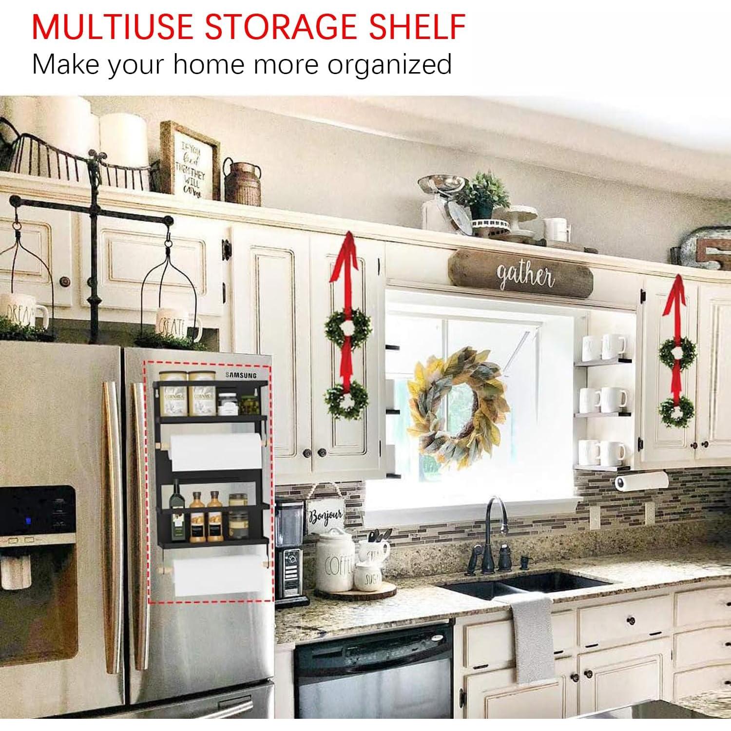 Organizador Magnético de Cocina Mukkuri Negro Plegable 4.54 kg