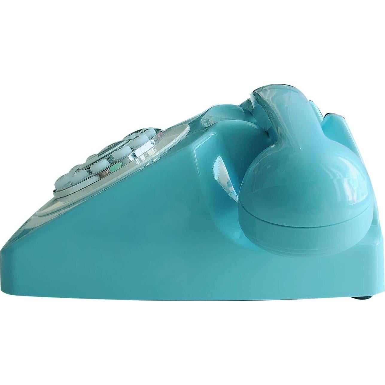 Teléfono Retro Benotek Azul Antiguo con Cable para Hogar