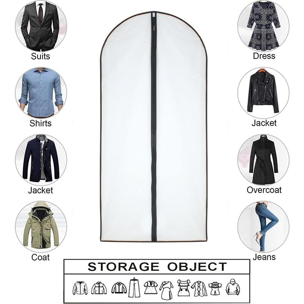 Bolsa para Prendas HomeClean 61x102 cm - Juego de 6, Negra