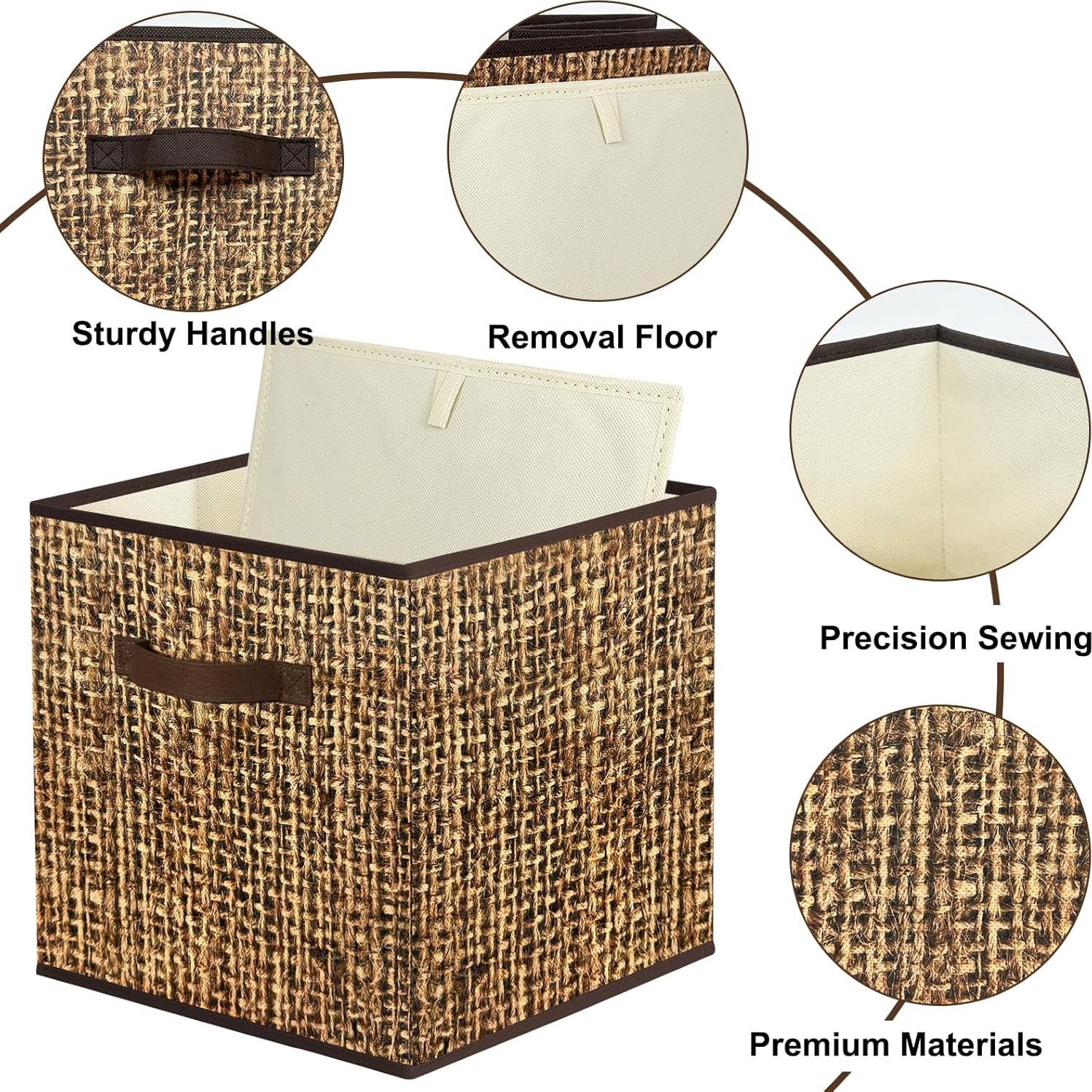 Cubos de Almacenamiento Homyfort 30.48 cm - Juego de 6 Plegables