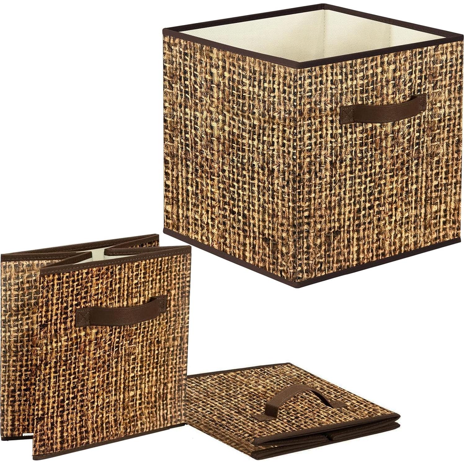 Cubos de Almacenamiento Homyfort 30.48 cm - Juego de 6 Plegables