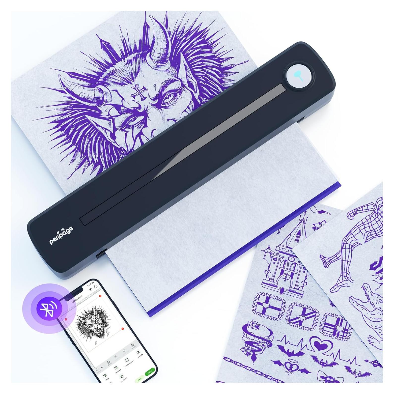 Impresora de Plantillas de Tatuajes PeriPage P91 Inalámbrica