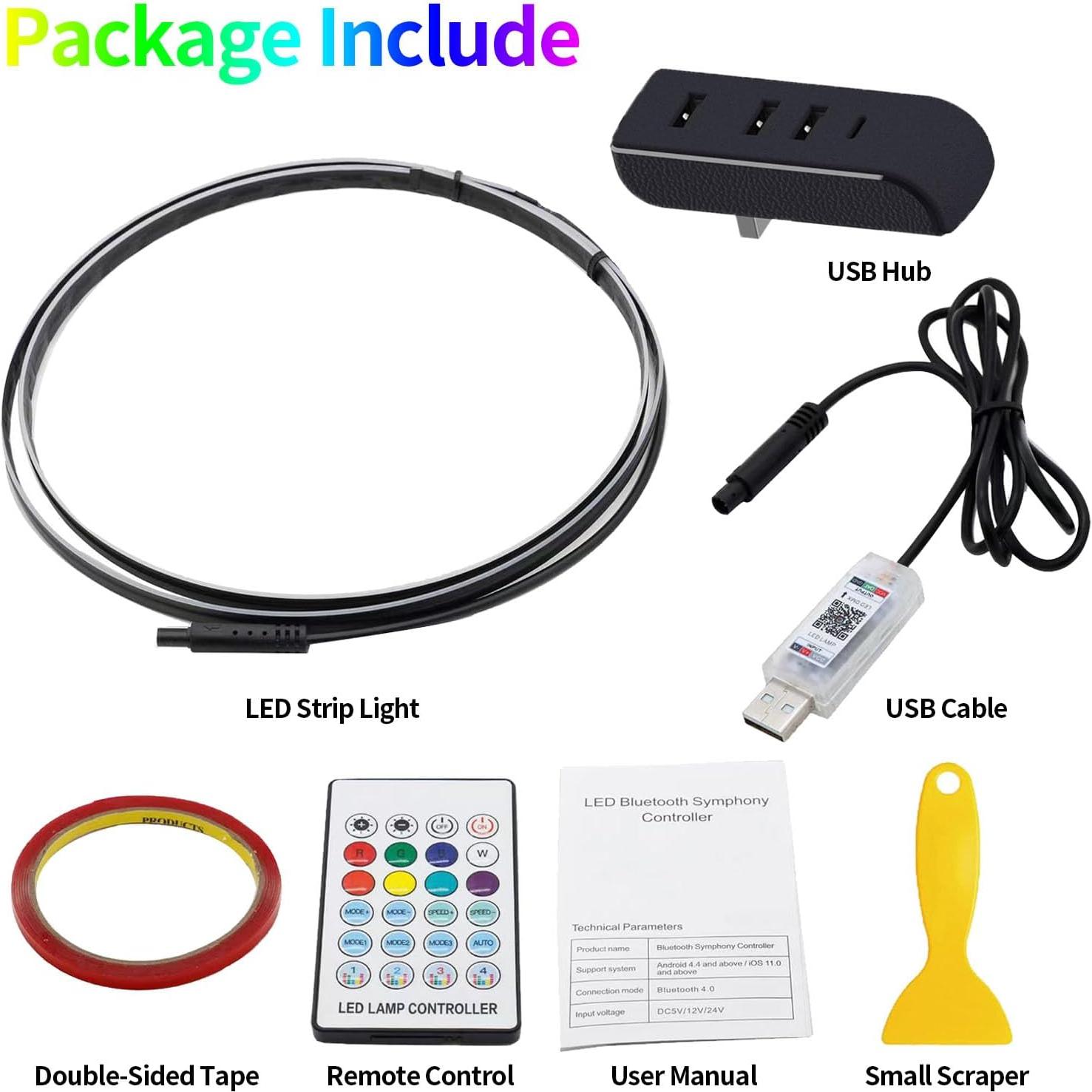 Luces Neón LED RGB para Tesla Model 3/Y 2021-2025 con Control Remoto