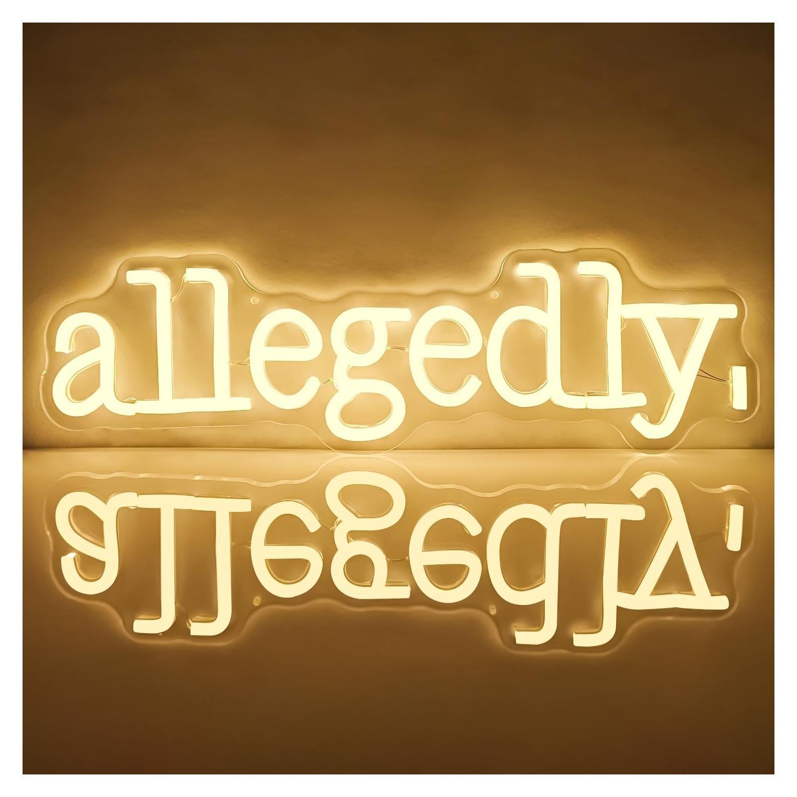 Cartel de Neón LED Jeanchrl para Estudiantes de Derecho 43.8x19.3cm