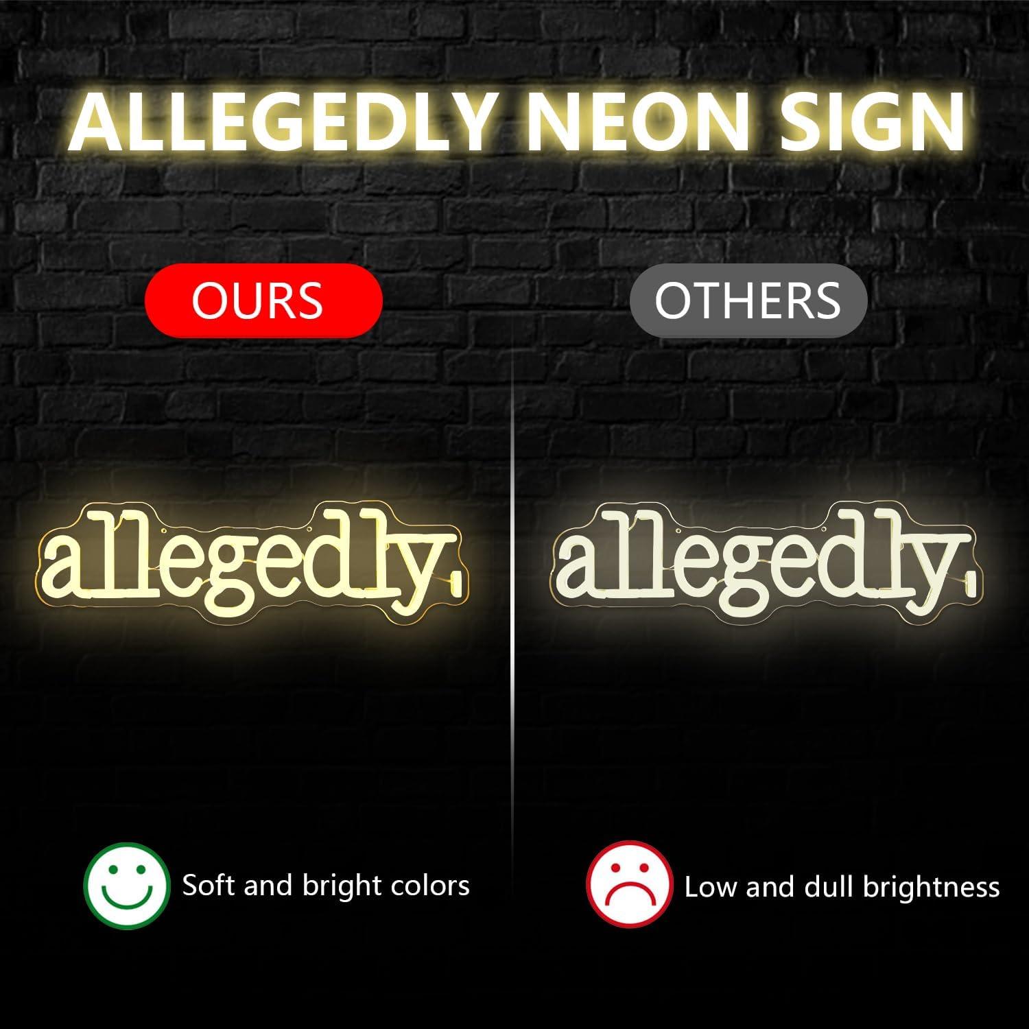 Cartel de Neón LED Jeanchrl para Estudiantes de Derecho 43.8x19.3cm